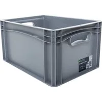 SURPLUS Aufbewahrungsbox Eurobox 40 x 30 x 22 cm, 20,8 L, grau