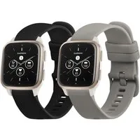 kwmobile Uhrenarmband 2x Uhrenarmband für Garmin Venu Sq 2 Music / Sq 2 / Vivoactive 6, Fitnesstracker Band Set aus TPU Silikon - Ersatzarmband Smartwatch