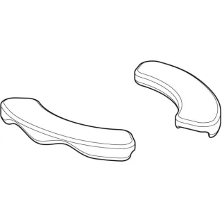 Geberit Geberit Set Sitzauflagen für WC rot, 572930000 572930000