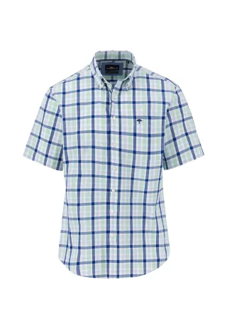 FYNCH-HATTON - Seersucker Combi Check, B.D.,1/2 turf green - Gr. - L