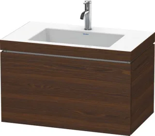 Duravit L-Cube c-bonded Set wandhängend Nussbaum gebürstet Matt 800x480x500 mm - LC6917O6969 LC6917O6969