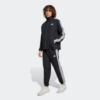 adidas Sportswear Trainingsanzug 3-STREIFEN WOVEN (2-tlg), zweiteiliges Set, aus Polyester, mit durchgehendem Reißverschluss