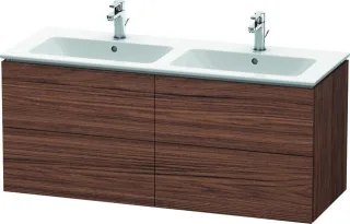 Duravit L-Cube Waschtischunterbau wandhängend Nussbaum dunkel Matt 1290x481x550 mm - LC625902121 LC625902121