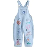 Next Jeanslatzhose Bedruckte Latzhose (1-tlg)