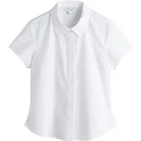 Next Hemdbluse Körpernahes Essential Kurzarmshirt mit Stretch (1-tlg)