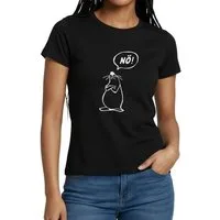 Spreadshirt T-Shirt Maus Lustiger Spruch Nö Bevor Du Fragst Nein Frauen T-Shirt (1-tlg)