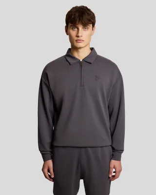 1/4-Reißverschluss Kragen Sweatshirt