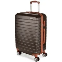BRUBAKER Koffer Hartschalenkoffer Paris - Reisekoffer mit Zahlenschloss und 4 Rollen, 4 Rollen, Rollkoffer Größe L - 43 x 66,5 x 26 cm - ABS Trolley