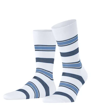 FALKE - FALKE Marina Stripe Herren white - Gr. - 41.5