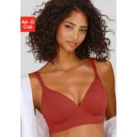 LASCANA Push-up-BH COMFY BRA ohne Bügel aus Baumwolle mit Struktur, bequemer BH