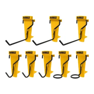 Dewalt - Werkzeughaken "DWST82816-0", Set (8er-Pack) (Gelb/Schwarz)