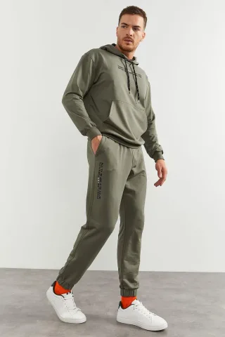 Oversized Kapuzen-Sweatshirt und Hose Set