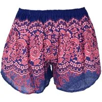 Guru-Shop Hose & Shorts Leichte Pantys, Print Shorts - pink/blau alternative Bekleidung