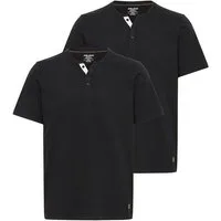 Blend T-Shirt BHHoley (2-tlg) Klassisches Grandad T-Shirt - 2er Pack