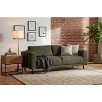OTTO home 3-Sitzer Sveeva, B.214 cm, schwarze Metallfüße, langlebiger Webstoff, mit Wellenunterfederung, viele Farben