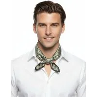 Moschen-Bayern Halstuch Halstuch Damen Herren Nickituch Seidentuch Seidenhalstuch Grün Oliv