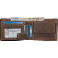 Benthill Geldbörse Herren Echt-Leder Geldbeutel RFID Großes Portemonnaie Männer Vintage, RFID-Schutz Kartenfächer Münzfach