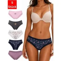Elegant Love Slip Damenunterwäsche – Elegantes Spitzen-Design, Dessous (Packung, 5-St., 5er-Pack) Komfort-Panty – weiche Unterhose