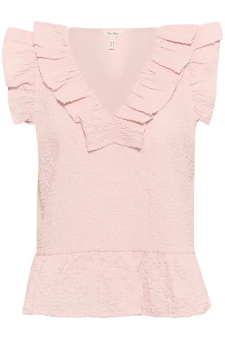 Ärmellose Bluse TrojaPW Gerade Passform pink