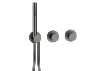 Herzbach MODUL7 Thermostat-Farbset 2/3 Verbraucher Black Steel, 70.702001.1.40 70.702001.1.40