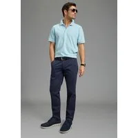 Man's World Poloshirt Kurzarm, lockere Passform, unifarben