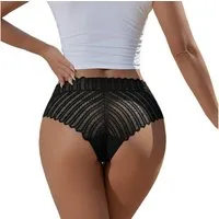 Lovolotti Taillenslip High Waist Panty Damen – Sexy Spitzen-Unterhose mit hohem Bund Sexy Unterhose bequem, elegante Dessous Slips