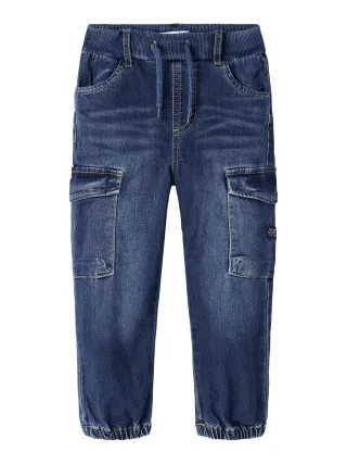 NAME IT - NMMBEN BAGGY R CARGO JEANS 9770-YT NOOS Dark Blue Denim - Gr. - 110