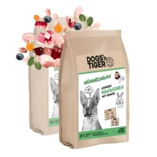 Dogs'n Tiger Adult Mümmelmann Kaninchen & Pute mit Gemüse 2x12 kg