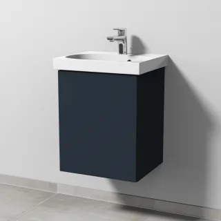 Sanipa 3way Waschtischunterbau zu Geberit Acanto Waschtisch mit 1 Tür, Marine-Matt SP4131R