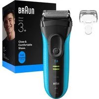 Braun Elektrorasierer Series 3+ 3040s, 3 flexible Klingen, effizienter MicroComb Mitteltrimmer