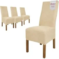 sh SCHEFFLER-HOME LIVE HOMESTYLE Stuhlhusse Leon Stoff Veltara, Premium-Microfaser Veltara in edler Wildleder-Optik