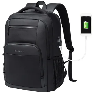 BANGE Backpack Men's Shoulder Bag 15.6 Laptop Computer Bag Casual Sports Travel Backpack Breathable Large Capacity USB C
