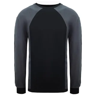 Dickies Zwei -Ton -Herren schwarz/grauer Pullover