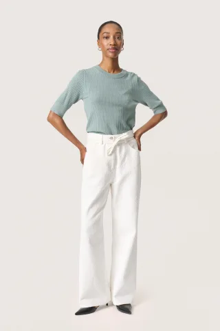 Langarm-Shirt Gerade Passform Silver Blue