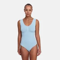 cfab Shaping-Body Tank Bodysuit Sculpting Shapewear mit String-Baby Blue-S (1-tlg)