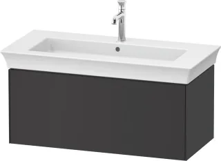 Duravit White Tulip Waschtischunterbau wandhängend Graphit Seidenmatt 984x458x410 mm - WT42420585800 WT4242058580010