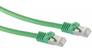 S-IMPULS RJ45 Patchkabel S/FTP (PIMF), m. CAT.7 Rohkabel, 30 m, grün