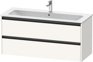 Duravit Ketho.2 Waschtischunterbau wandhängend Weiß Supermatt 1210x480x550 mm - K25265084840000 K25265084840000