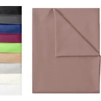 NatureMark Bettlaken klassisches Betttuch Haustuch, 100% Baumwolle, Gummizug: ohne, (1 Stück), Laken Haustuch, viele Größen und Farben, 150x250 cm, Sand