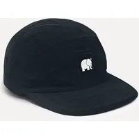 Trendsplant Snapback Cap Water Repellent Nylon Five Panel Cap Black