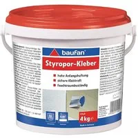 baufan® Dispersionskleber Styroporkleber Lösungsmittelfreier Klebstoff Spezialkleber, Geeignet für: Dekor-, Decken- und Isolierplatten sowie Zierprofile