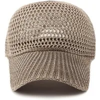 nsihing Sonnenhut Damen-Strick-Mesh-Baseballkappe, Sommer-Sonnenhut verstellbar, geeignet für Outdoor-Reisen und als Sonnenhut.
