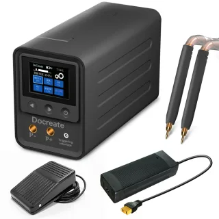 Docreate-705 Digital Display Spot Welder 2.4 Inch Screen Portable Lightweight ABS Shell AC100-240V DC5.6V10A High Precis
