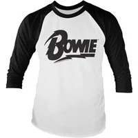 David Bowie Longsleeve Logo Baseball Long Sleeve Tee