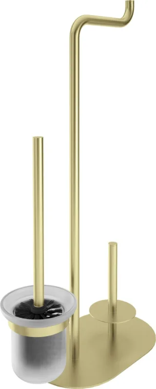 Neuesbad Serie 600 3-Funktionen WC PAPER STAND, Gold Gebürstet NB1DEADIR7321