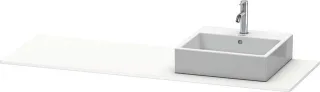 Duravit XSquare Konsole Weiß Supermatt 1600x550x16 mm - XS060HR8484 XS060HR8484