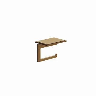 Kludi VELA C Toilettenpapierhalter mit Ablage Brushed Bronze, 31971N1 31971N1