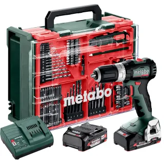 Metabo Akku-Schlagbohrschrauber SB 18 L BL Set mit 78-teiliger Mobiler Werkstatt - Kunststoffkoffer - 613157710