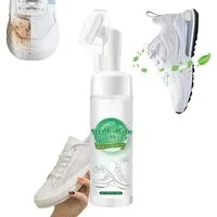 HURTNET Schuhreiniger Schaum 200 ml mit Bürste für weiße Schuhe Schuhreiniger (Einzelprodukt Schuhreiniger Schaum 200 ml mit Bürste Set, [- Schuhreiniger 200 ml mit Bürste Reinigungsschaum Pflege Set Reinigungsschaum mit Bürste für weiße Schuhe einfa
