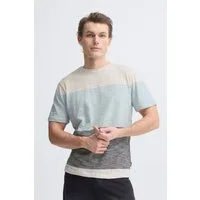 Blend T-Shirt BHKEITH BLOCK S/S TEE aus Single Jersey, Regular Fit, mit Rundhalsausschnitt